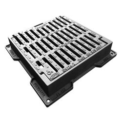 GRILLE FONTE D400 EXT=70X70CM INT=59X59CM H=100MM