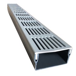 STARDRAIN FALT 100X50 GRILLE ALU GRIS 1000MM