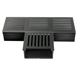 STARDRAIN FLAT 100X50 T GRILLE EN ALU NOIR