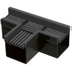 STARDRAIN TOPSTONE 100/100 PIECE-T ALU GRILLE NOIRE
