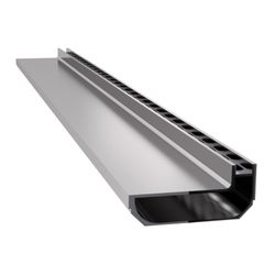 ALU SIDE DRAIN 20 L=1M H=49MM + RACCORD