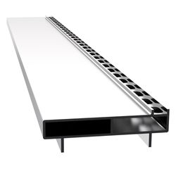 ALU SIDE LINE 20 FENTE LATERALE 100CM H=37MM